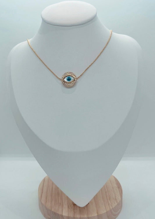 Turkish Eye Zircon Necklace.