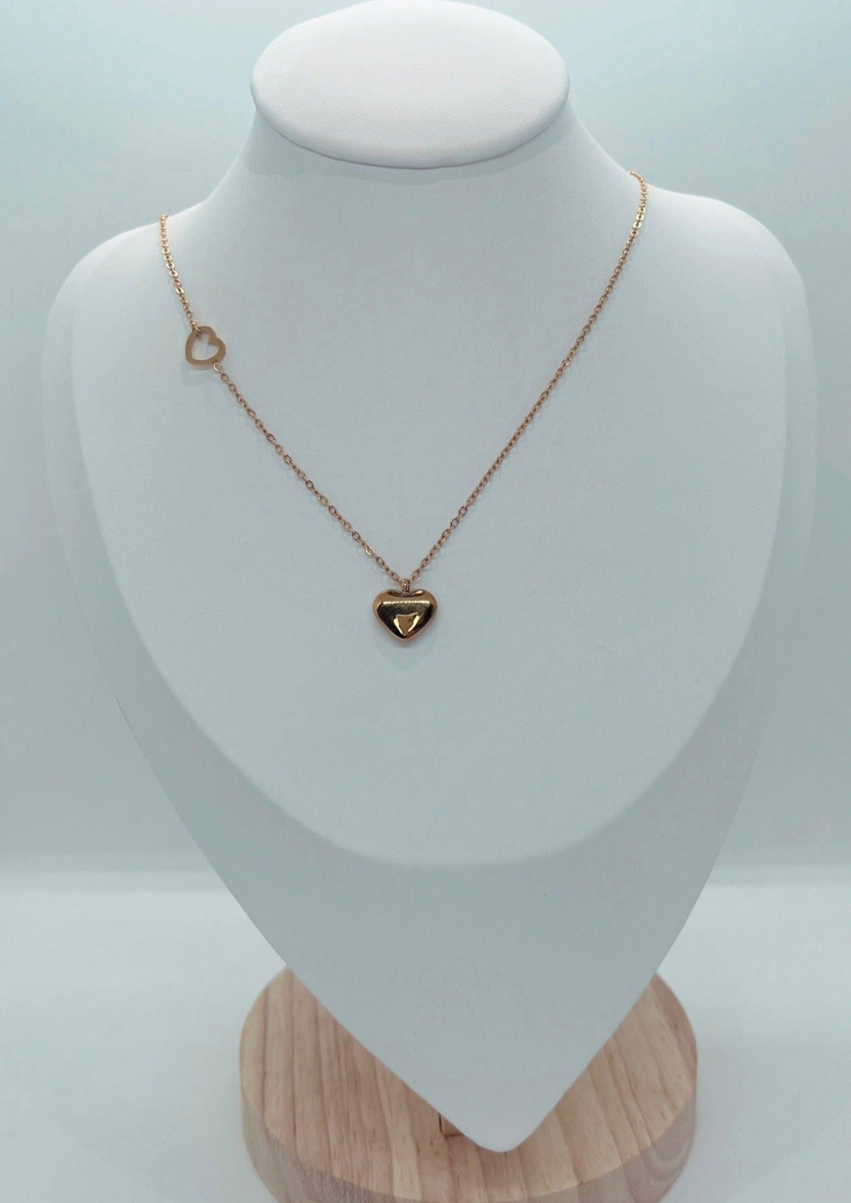 Double Heart Necklace.