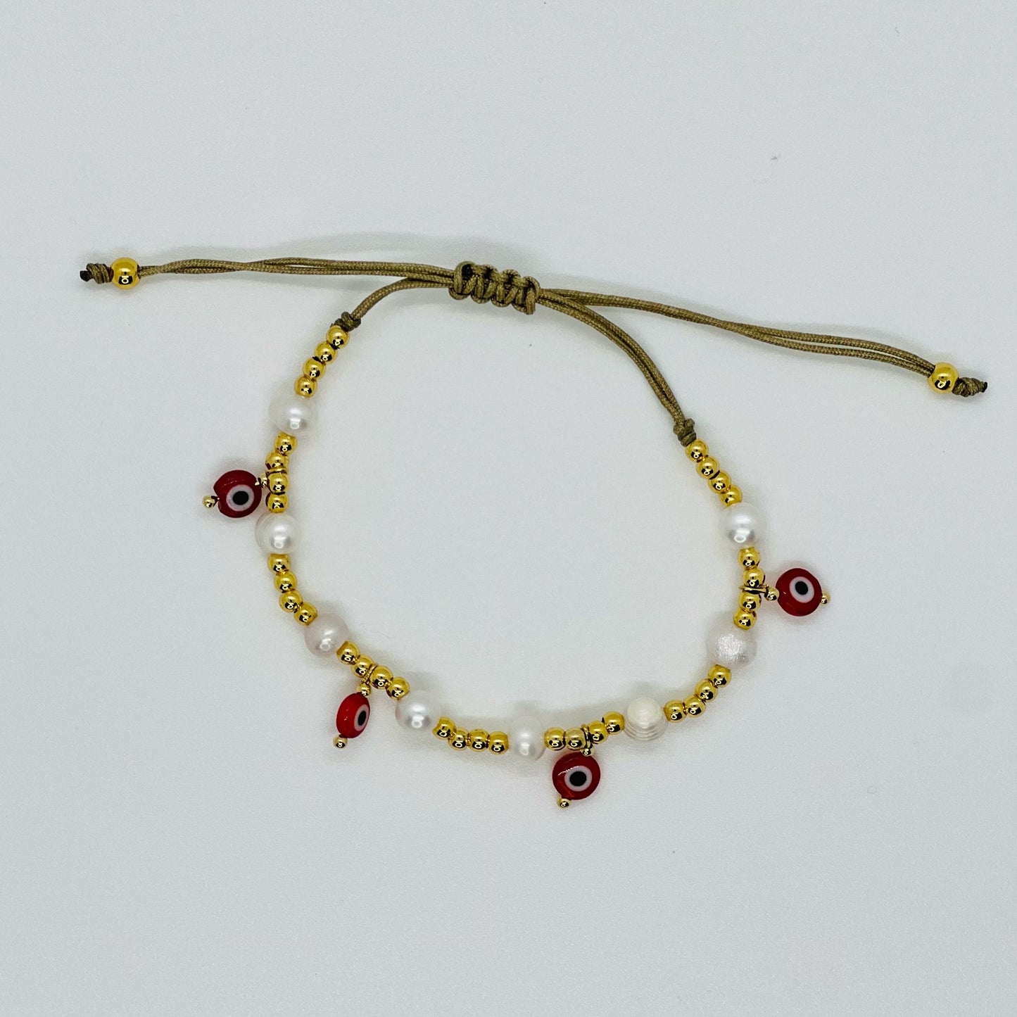Turkish Eye Bracelet With Pearls